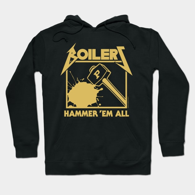 HAMMER 'EM ALL Hoodie by AnalogJunkieStudio